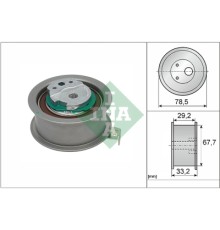 Ролик натягувача ременя INA 531 0927 10