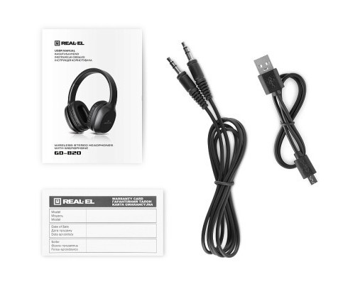 Навушники REAL-EL GD-820 Black