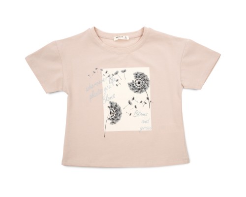 Футболка дитяча Breeze з кульбабами (18763-164G-beige)