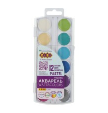 Акварельні фарби ZiBi KIDS Line Pastel 12 кольорів (ZB.6592)