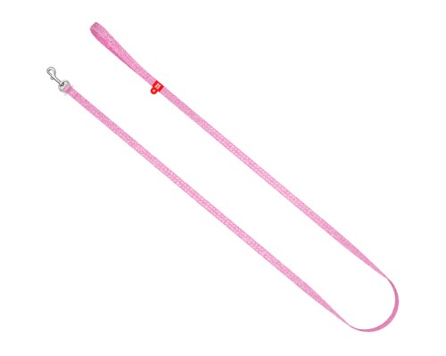 Повідок для котів WAUDOG Re-cotton світловідбивний XS 200х1 см рожевий (16447)