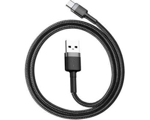 Дата кабель USB 2.0 AM to Type-C 2.0m 2A Gray-Black Baseus (CATKLF-CG1)