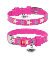 Нашийник для тварин WAUDOG Glamour з QR паспортом 