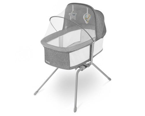 Ліжечко Lionelo приставне Malin Grey Stone (LO-MALIN GREY STONE)