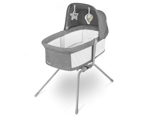 Ліжечко Lionelo приставне Malin Grey Stone (LO-MALIN GREY STONE)