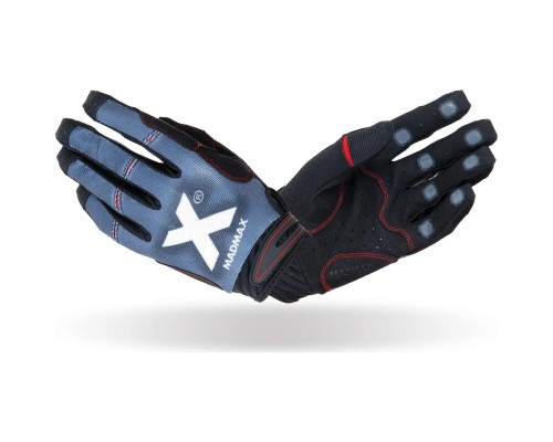 Рукавички для фітнесу MadMax MXG-102 X Gloves Black/Grey/White XL (MXG-102-GRY_XL)