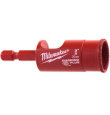 Коронка Milwaukee алмазна Diamond Plus 20мм, з хвостовиком (49560515)
