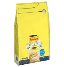 Сухий корм для кішок Purina Friskies Sterile з лососем і овочами 1.5 кг (7613033002458)