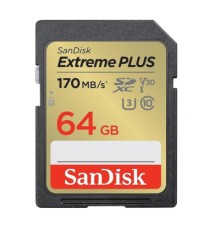 Карта пам'яті SanDisk 64GB SD class 10 UHS-I Extreme PLUS (SDSDXW2-064G-GNCIN)
