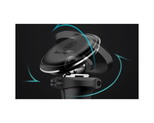 Універсальний автотримач Baseus Magnetic with cable clip (на решітку) black (SUGX-A01)