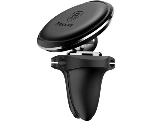 Універсальний автотримач Baseus Magnetic with cable clip (на решітку) black (SUGX-A01)