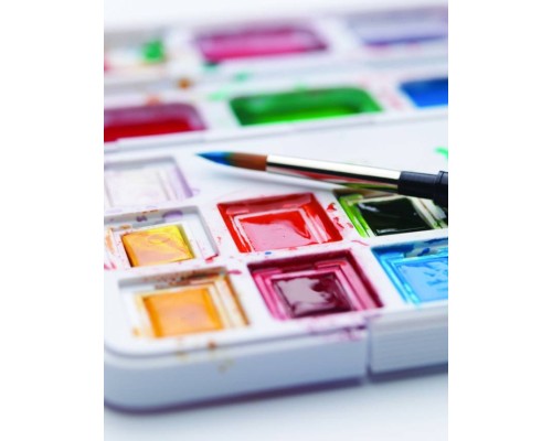 Акварельні фарби Royal Talens Van Gogh Pocket box 12 кювет + пензлик, пластик (8712079341107)