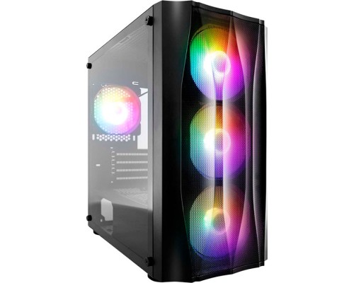 Корпус 1stPlayer X3-M-4F1-BK