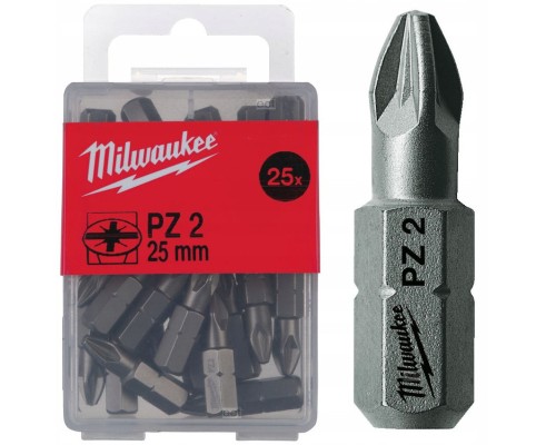 Набір біт Milwaukee PZ2, 25мм, 25шт (4932399590)
