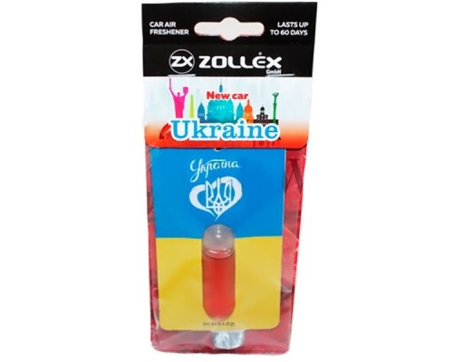 Ароматизатор для автомобіля Zollex UKRAINE New car (3931952)