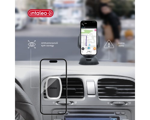 Універсальний автотримач Intaleo CM05GG 6xN52 Silver (1283126576041)