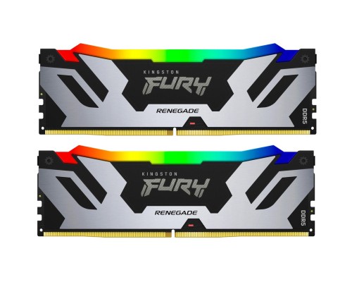 Модуль пам'яті для комп'ютера DDR5 96GB (2x48GB) 6400 MHz Renegade RGB XMP Kingston Fury (ex.HyperX) (KF564C32RSAK2-96) Модуль пам'яті для комп'ютера DDR5 96GB (2x48GB) 6400 MHz Renegade RGB XMP Kingston Fury (ex.HyperX) (KF564C32RSAK2-96)
