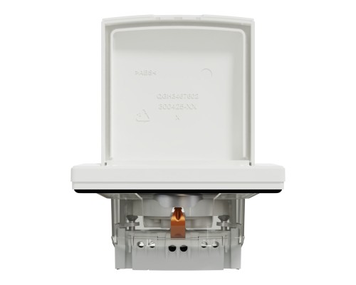 Розетка Schneider Electric ASFORA з кришкою IP44, біла (EPH3100321)