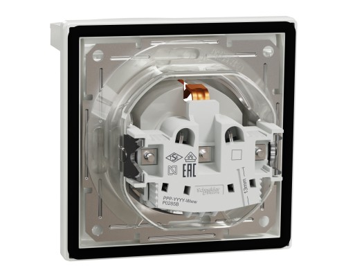 Розетка Schneider Electric ASFORA з кришкою IP44, біла (EPH3100321)