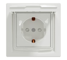 Розетка Schneider Electric ASFORA з кришкою IP44, біла (EPH3100321)