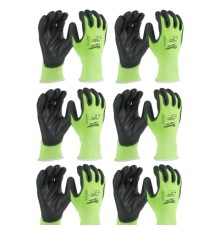 Захисні рукавиці Milwaukee Hi-Vis Cut розмір M/8, 12 пар (4932492914)