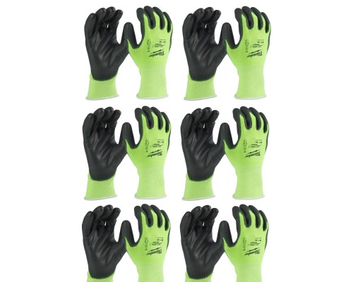 Захисні рукавиці Milwaukee Hi-Vis Cut розмір M/8, 12 пар (4932492914)