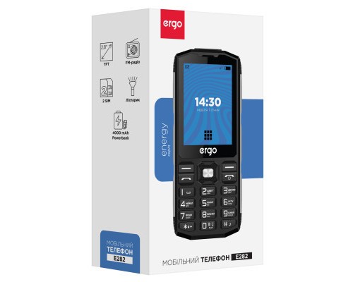 Мобільний телефон Ergo E282 Black