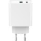Зарядний пристрій Gembird USB-A + Type-C (PD20W + QC3.0 18W) white (TA-UC-PDQC20-01-W)