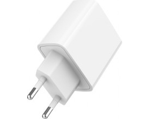 Зарядний пристрій Gembird USB-A + Type-C (PD20W + QC3.0 18W) white (TA-UC-PDQC20-01-W)