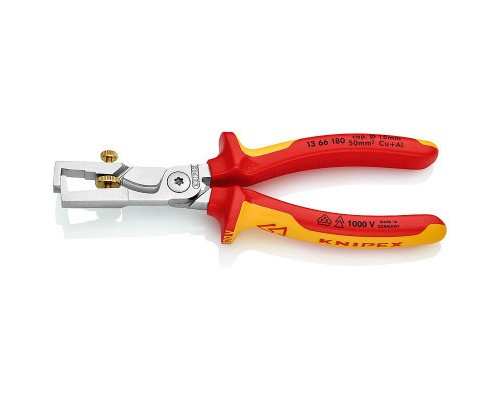 Знімач ізоляції KNIPEX StriX з функцією різання кабелю (13 66 180)