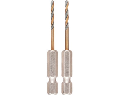 Свердло DeWALT по металу EXTREME IMPACT Black & Gold, HSS-G, 2,5 х 60 х 14,6 мм, 2 шт. (DT20601)
