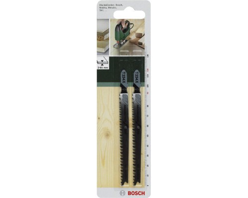 Полотно Bosch по дереву, T 234 X, 2-3х116мм, 2шт (2.609.256.727)