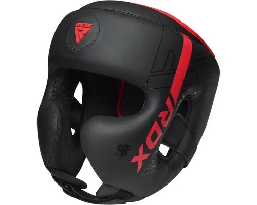 Боксерський шолом RDX F6 KARA Matte Red M (HGR-F6MR-M)