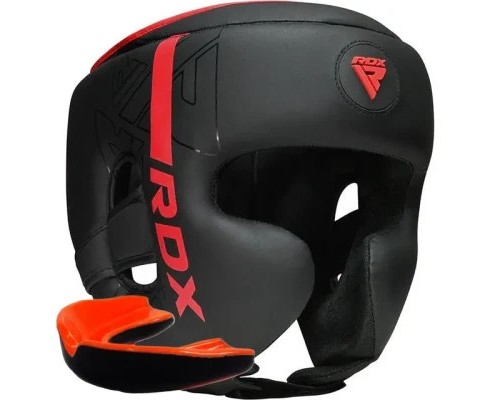 Боксерський шолом RDX F6 KARA Matte Red M (HGR-F6MR-M)