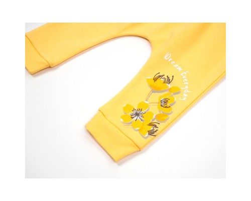 Набір дитячого одягу Miniworld з квіточками (16350-68G-yellow)