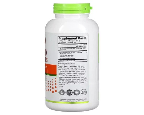 Вітамін NutriBiotic Аскорбінова кислота з біофлавоноїдами в порошку, Ascorbi (NBC-00301)