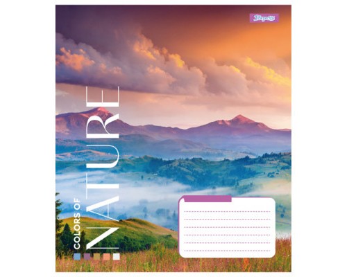 Зошит 1 вересня А5 1В Colors of nature 96 аркушів клітинка (767412)