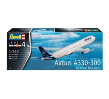 Збірна модель Revell Літак Airbus A330-300 Lufthansa рівень 4 масштаб 1:144 (RVL-03816)