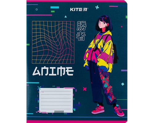 Зошит Kite Anime 12 аркушів, лінія (K24-234-1)