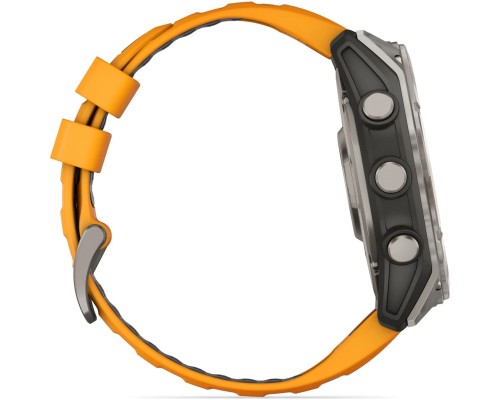 Смарт-годинник Garmin fenix 8 51mm, AMOLED, Saph, Ti/Bare/Grpht, SparkOrg/GrphtBd, (010-02905-11)