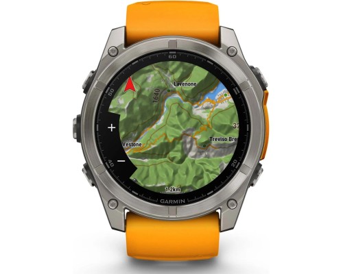 Смарт-годинник Garmin fenix 8 51mm, AMOLED, Saph, Ti/Bare/Grpht, SparkOrg/GrphtBd, (010-02905-11)