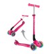 Самокат Globber Primo Foldable Lights колеса з підсвіткою до 50 кг 3+ Рожевий (432-110-3)
