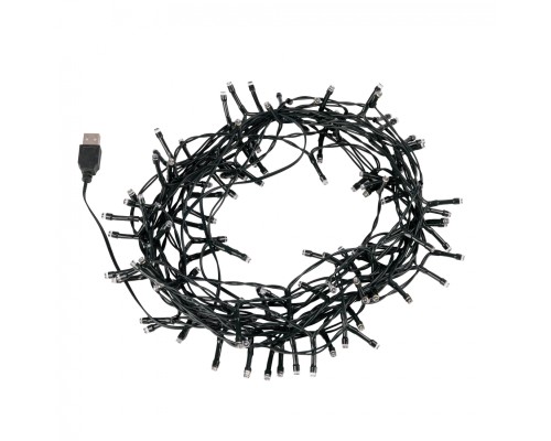 Гірлянда YES! Fun Нитка 120 LED Теплий білий 8.4 м Мерехтіння USB (975064)