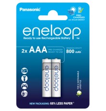 Акумулятор Panasonic AAA Eneloop 800mAh NI-MH * 2 (BK-4MCDE/2CP)