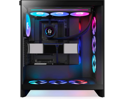 Корпус NZXT H7 Flow RGB All Black (CM-H72FB-R1)