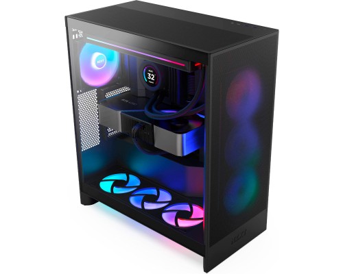 Корпус NZXT H7 Flow RGB All Black (CM-H72FB-R1)