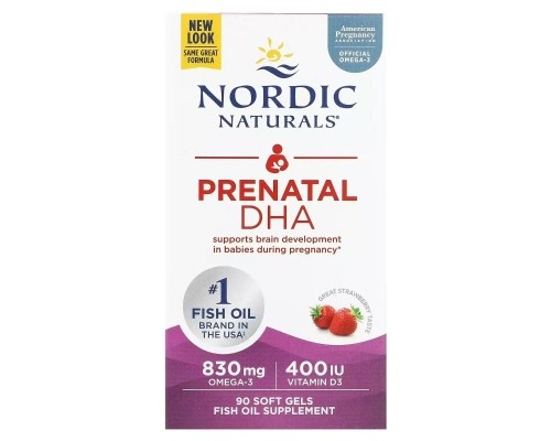 Жирні кислоти Nordic Naturals ДГК (докозагексаєнова кислота) для вагітних, смак до (NOR-01753)