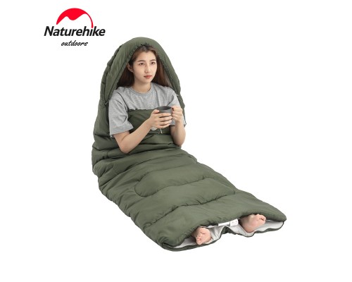 Спальний мішок Naturehike Y150L NH21MSD08, лівий, темно-зелений (6975641888758)
