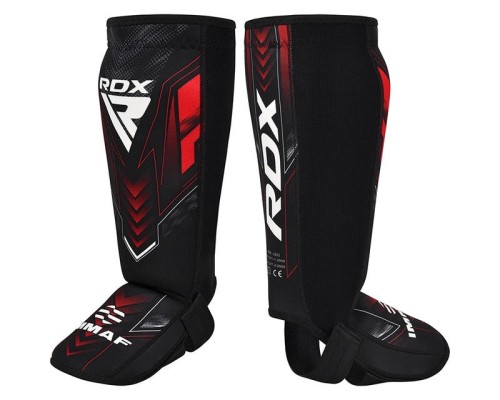 Захист гомілки і стопи RDX Neoprene Shin Instep IMMAF-1-Red L (SGN-IMF-1R-L)