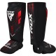 Захист гомілки і стопи RDX Neoprene Shin Instep IMMAF-1-Red L (SGN-IMF-1R-L)